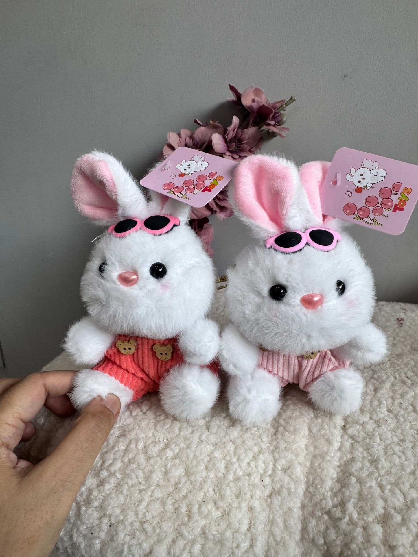 Cute Bunny Plushy Keychain/Bag Charm