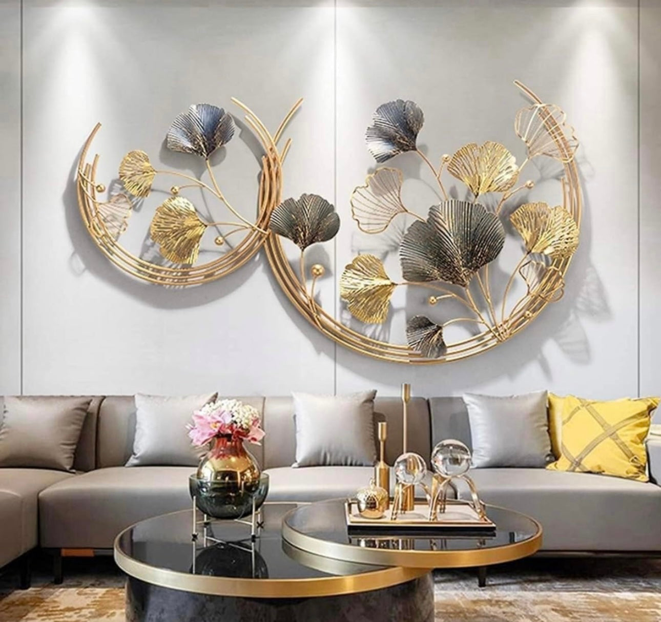 Crescent Metal Wall Art