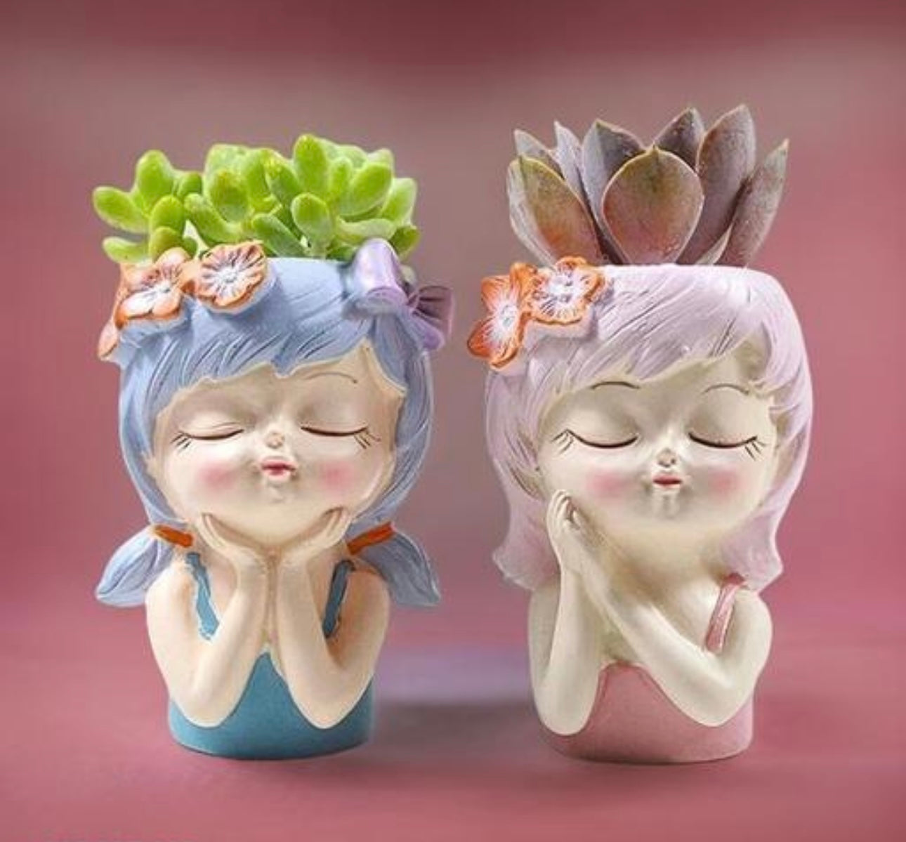 Cute Fairies Planter - Set of 2