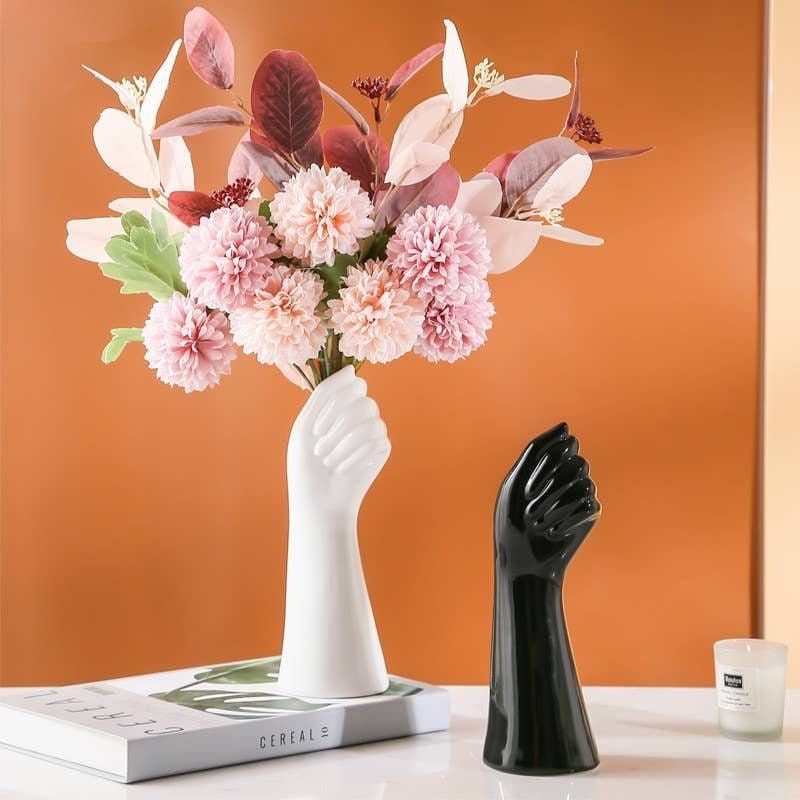 Ceramic Hand Flower Vase