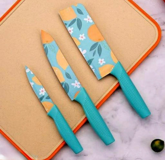 Color Pop Stainless Steel Professional Knife - Set of 3