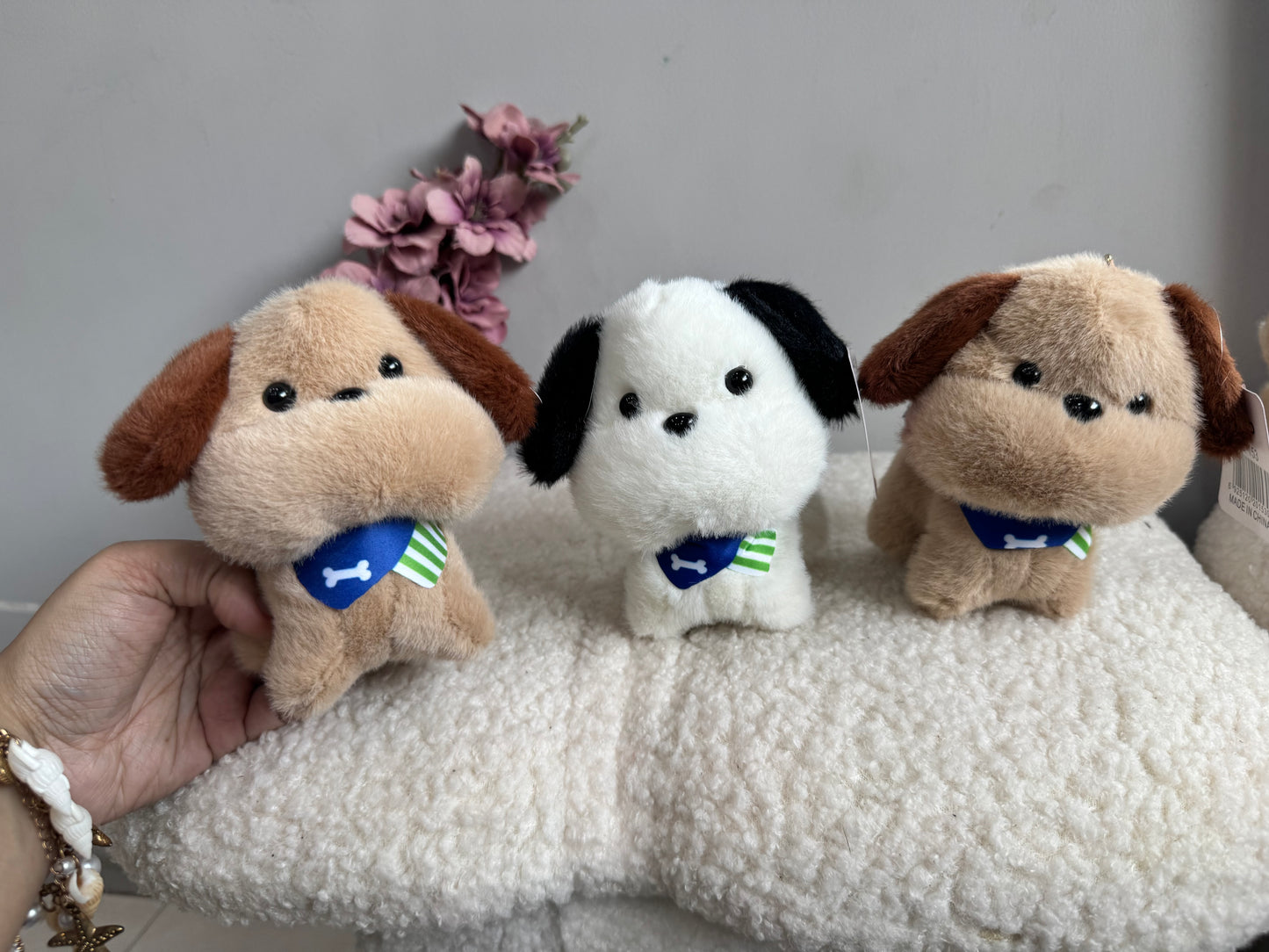 Plush Puppy Keychain/Bag Charm