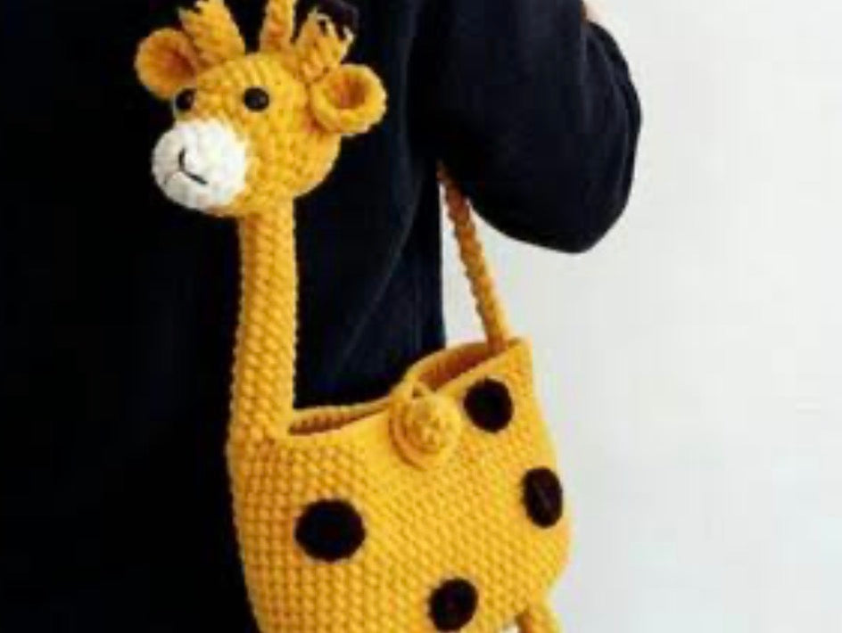 Adorable Giraffe Crochet Bag