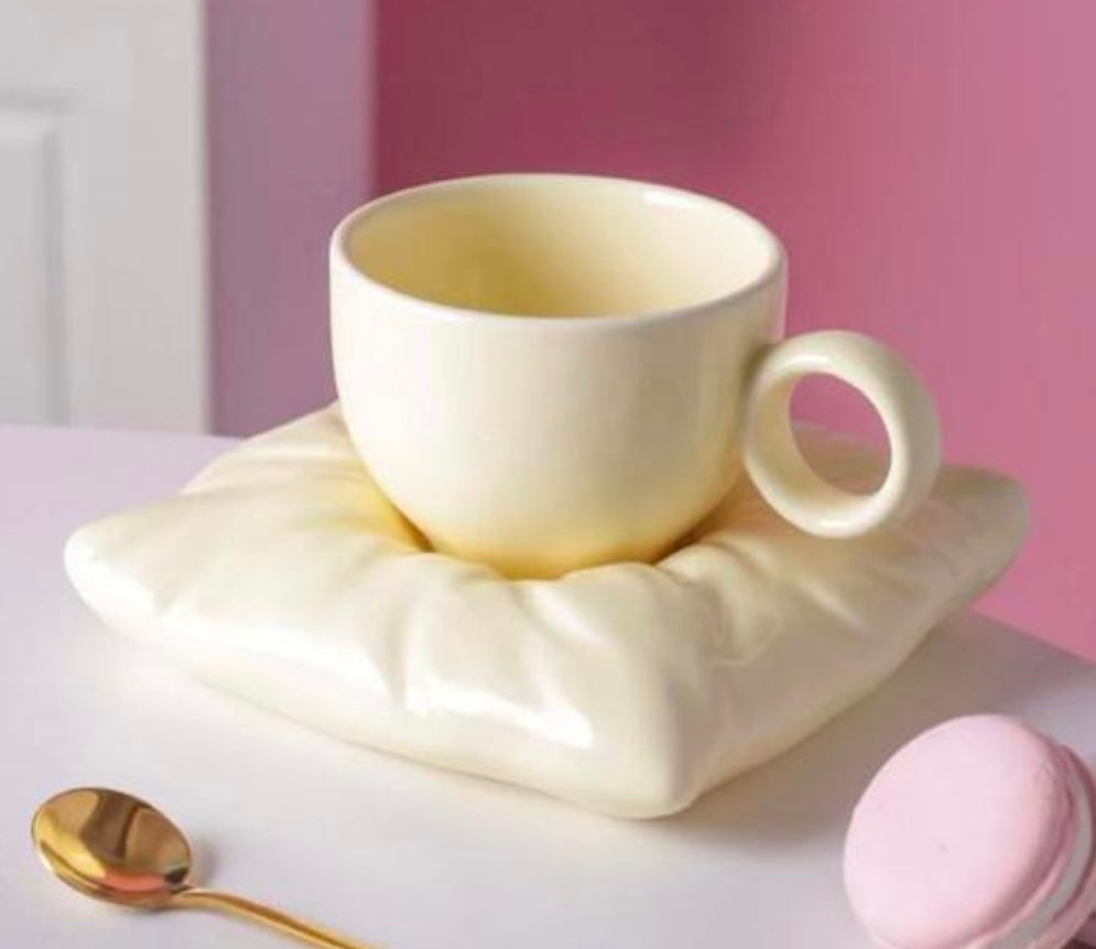 Pinterest Pillow Mug & Saucer Set