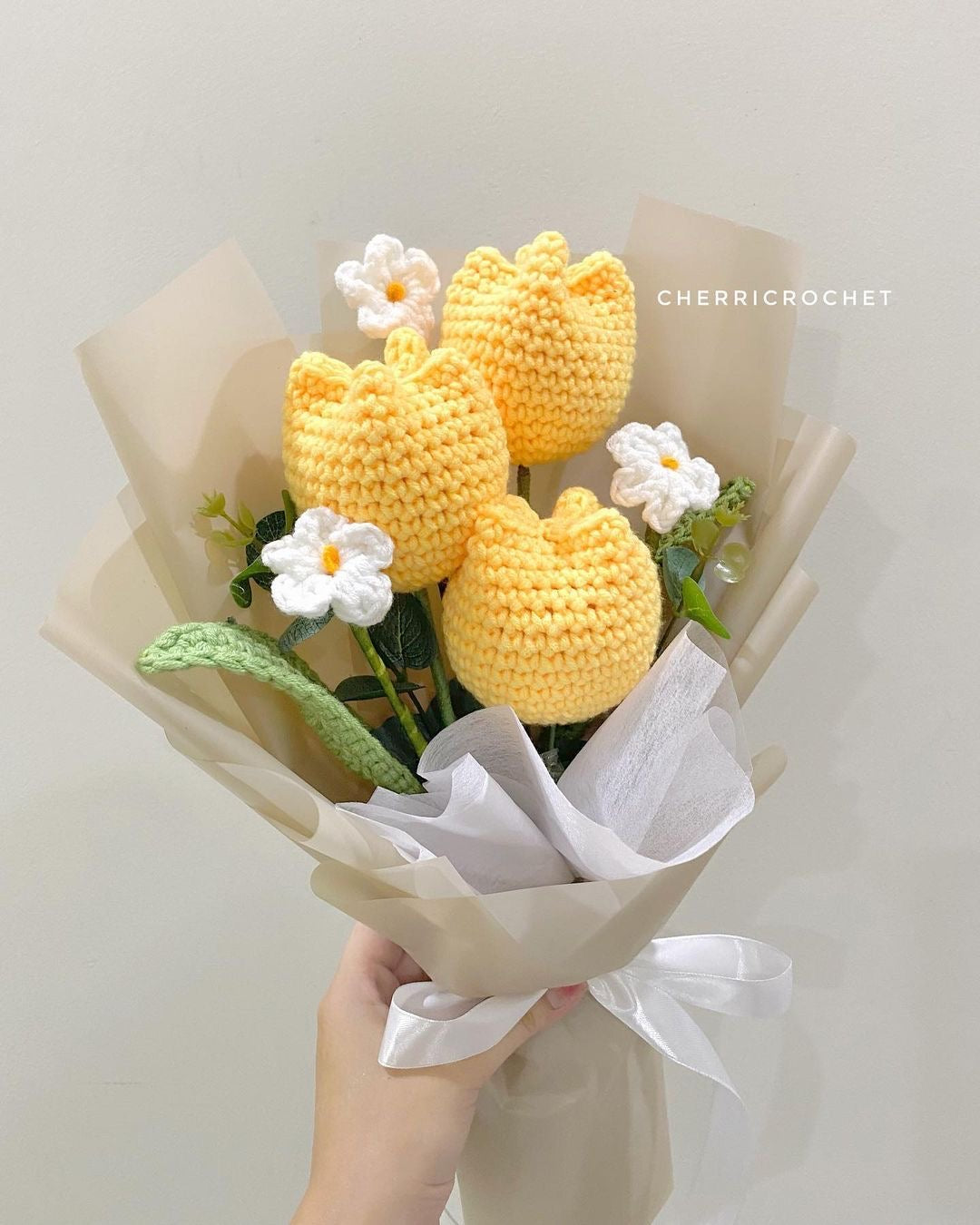 Luxe Handmade Crochet Flowers Bouquet