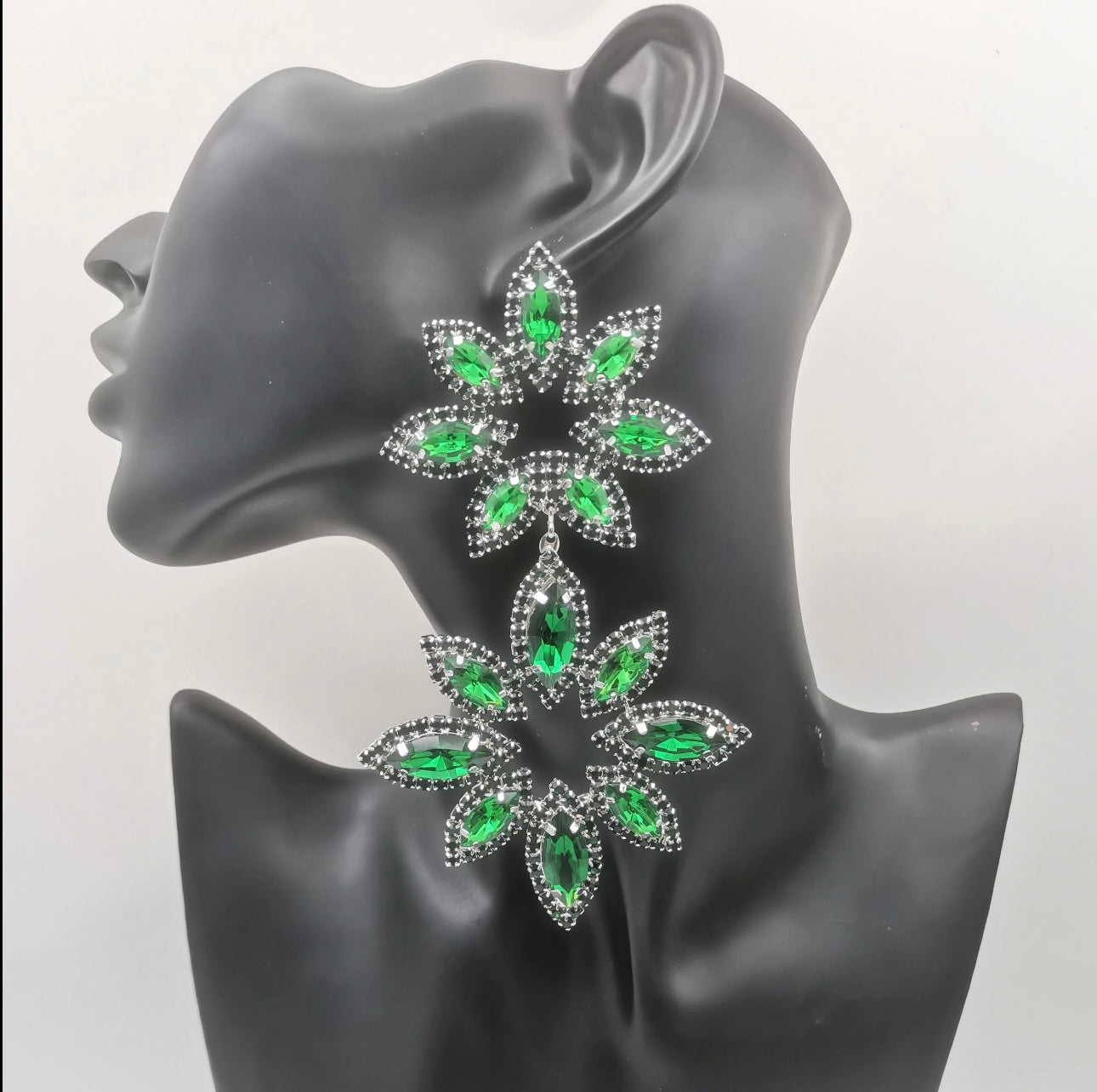 Premium Rhinestone Long Earrings