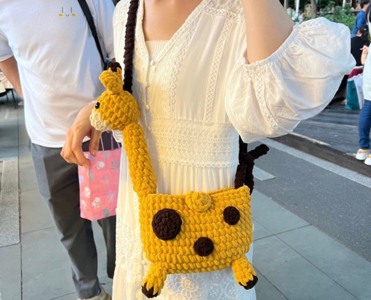 Adorable Giraffe Crochet Bag