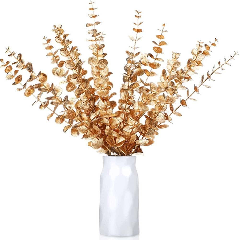 Premium Artificial Gold Eucalyptus Bunch