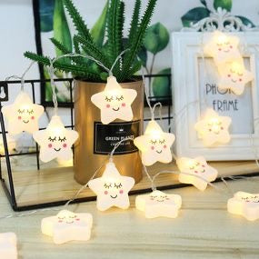 Cute Smiling Stars String Light