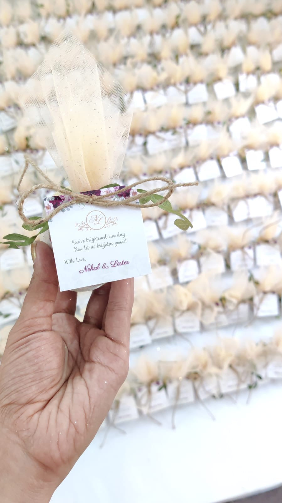 Votive Jar Candles for Return Gifts/Favours with Packaging & Personalised Tags