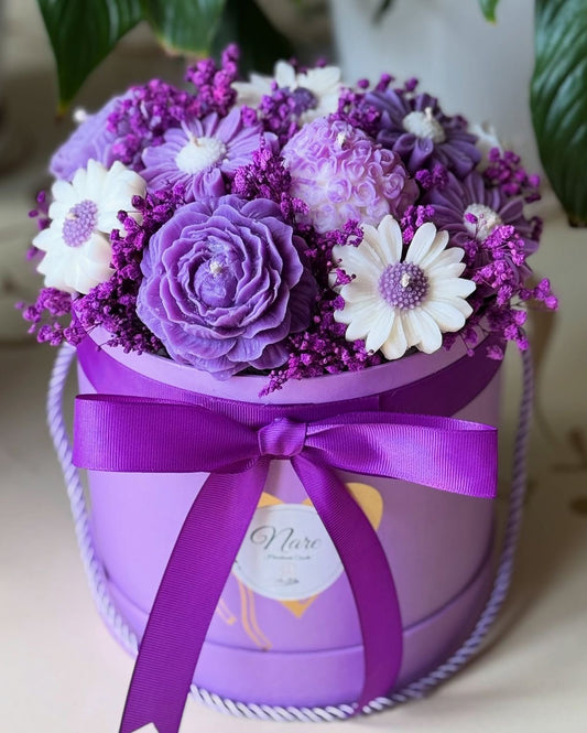 Luxe Assorted Candles Bouquet Gift Box