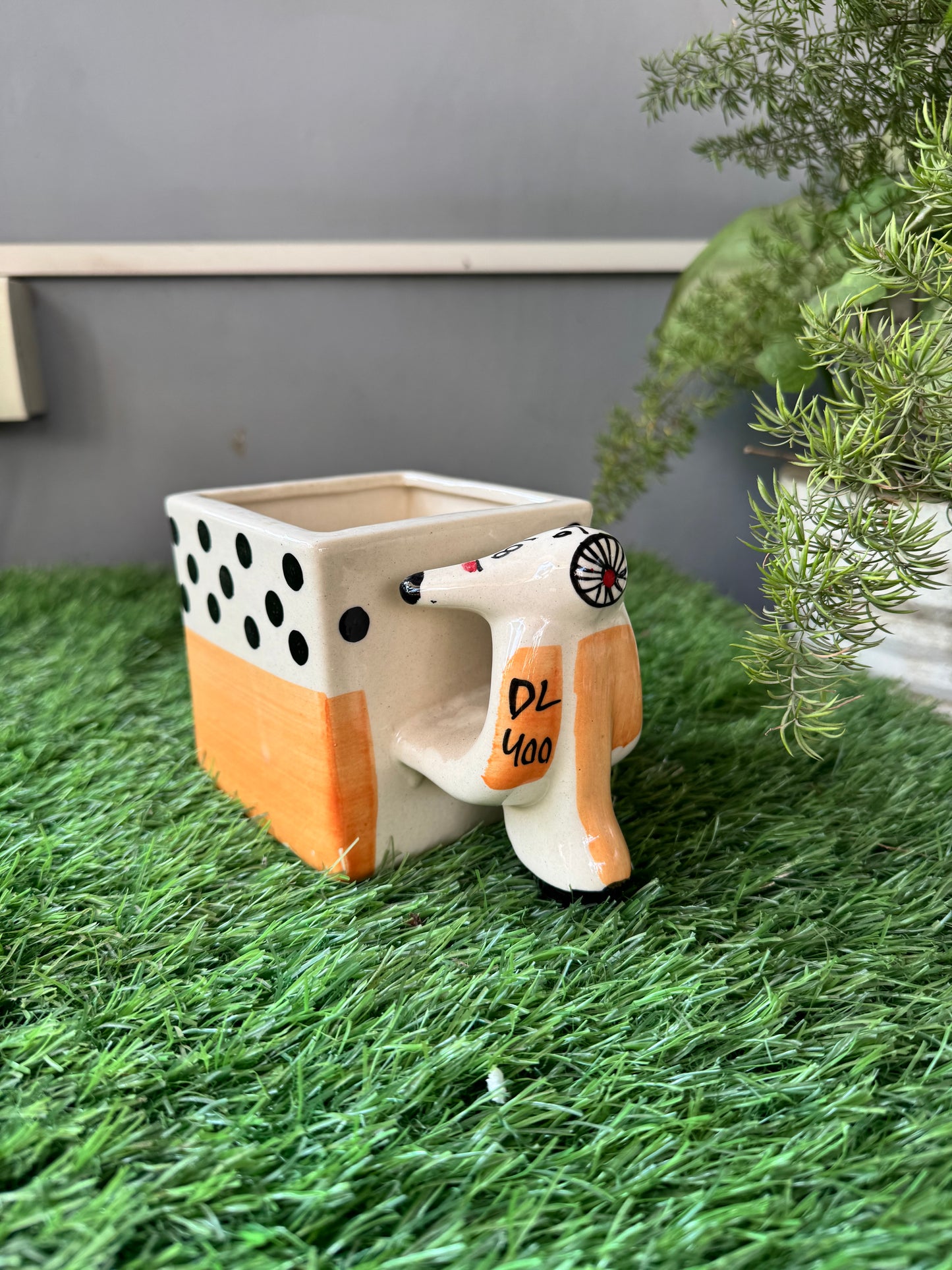 Decorative Scooter Shape Quirky Planter
