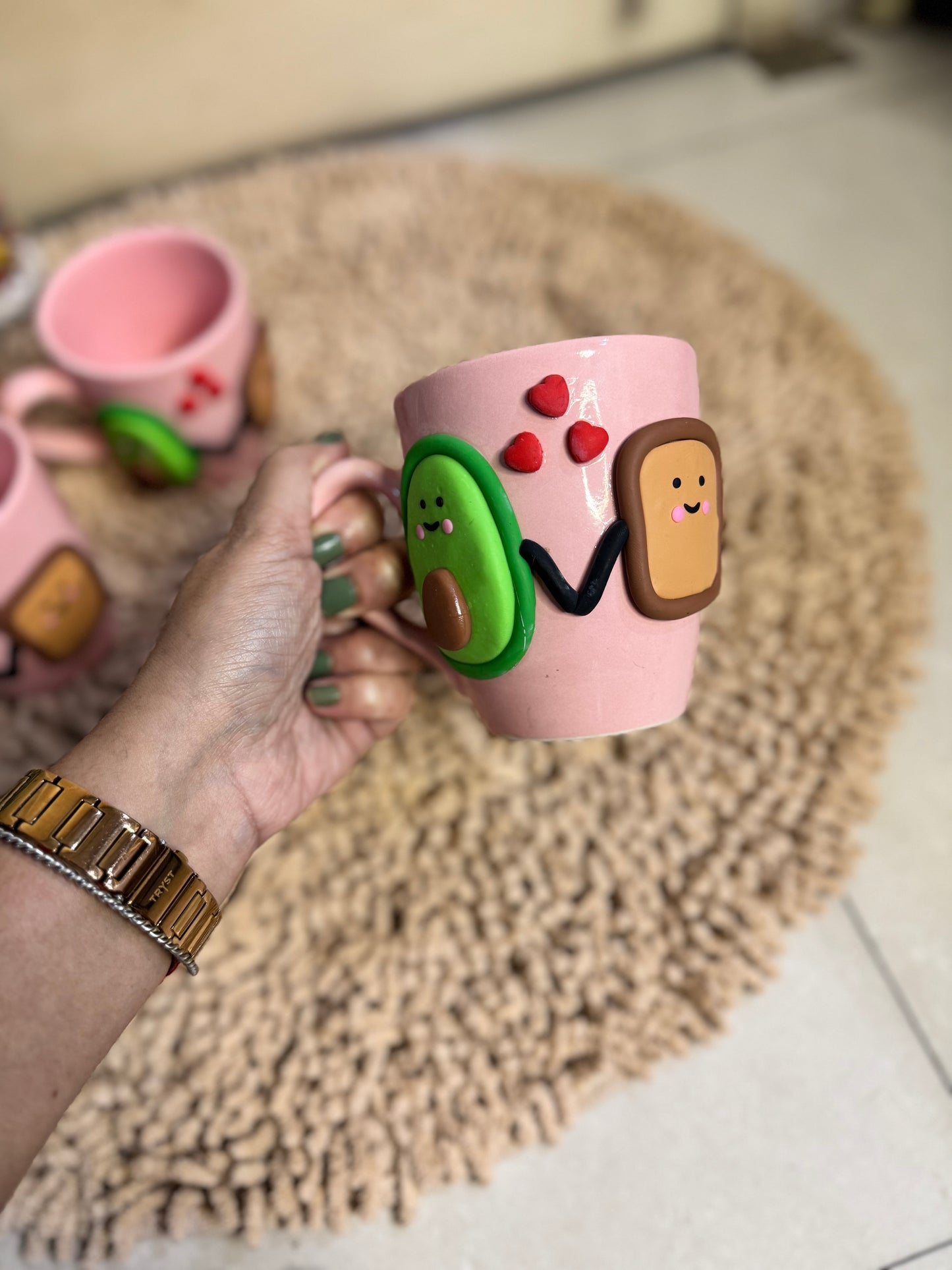 Cute Avocado & Toast Mug