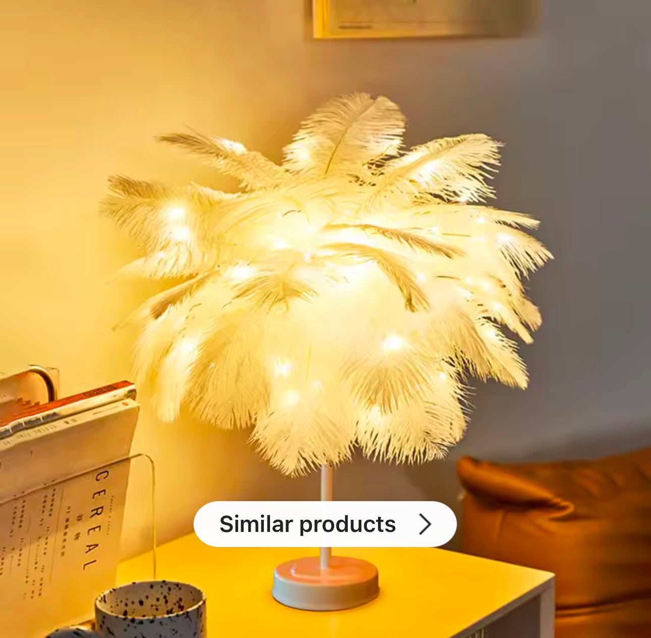 Decorative Feather Table Lamps