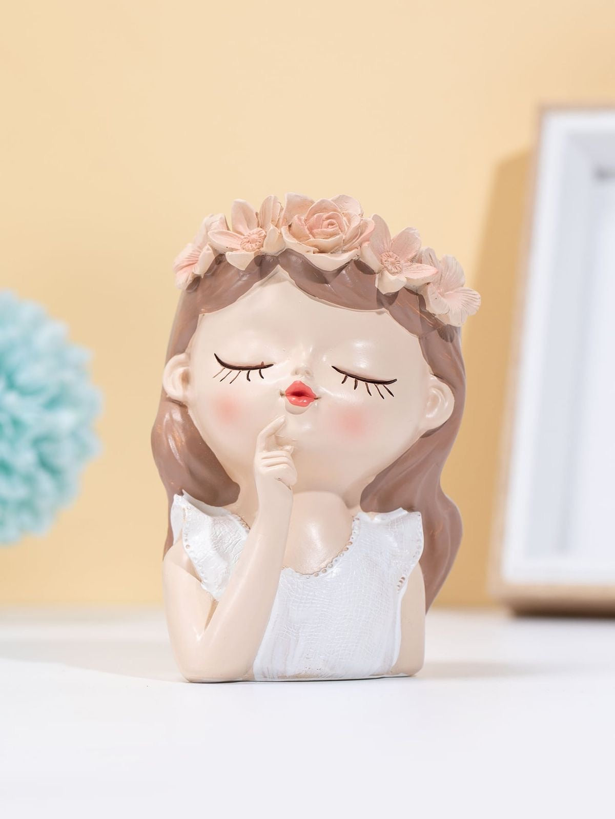 Cute Girl Fairies Planter / Multipurpose Brush Holder / Pencil Holder