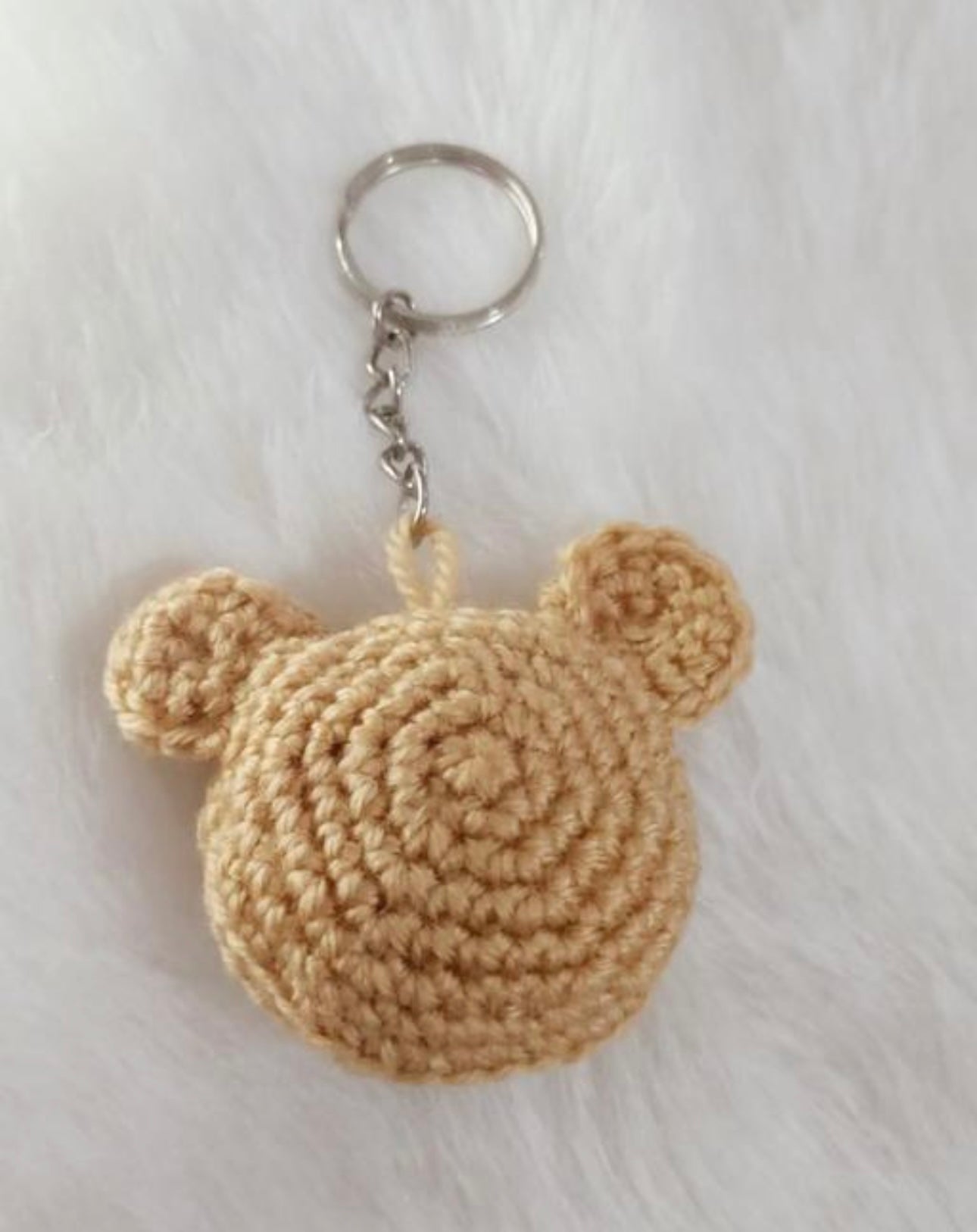 Cute Crochet Bear Keychain