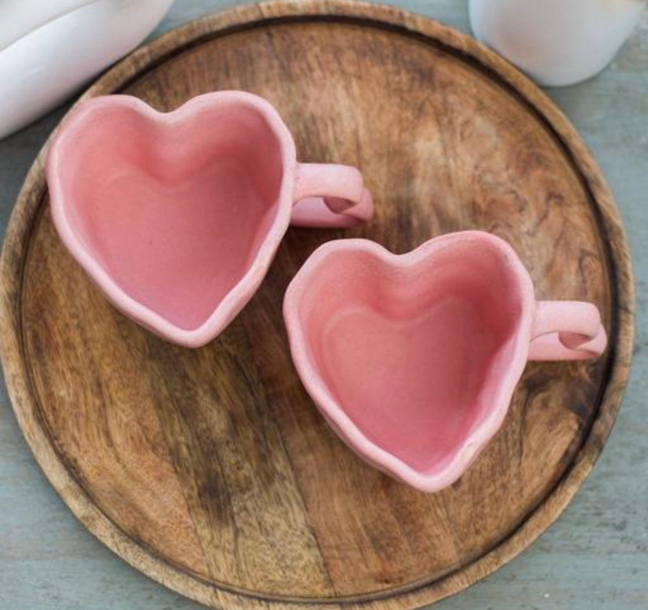 Adorable Heart Shape Cups - Set of 2