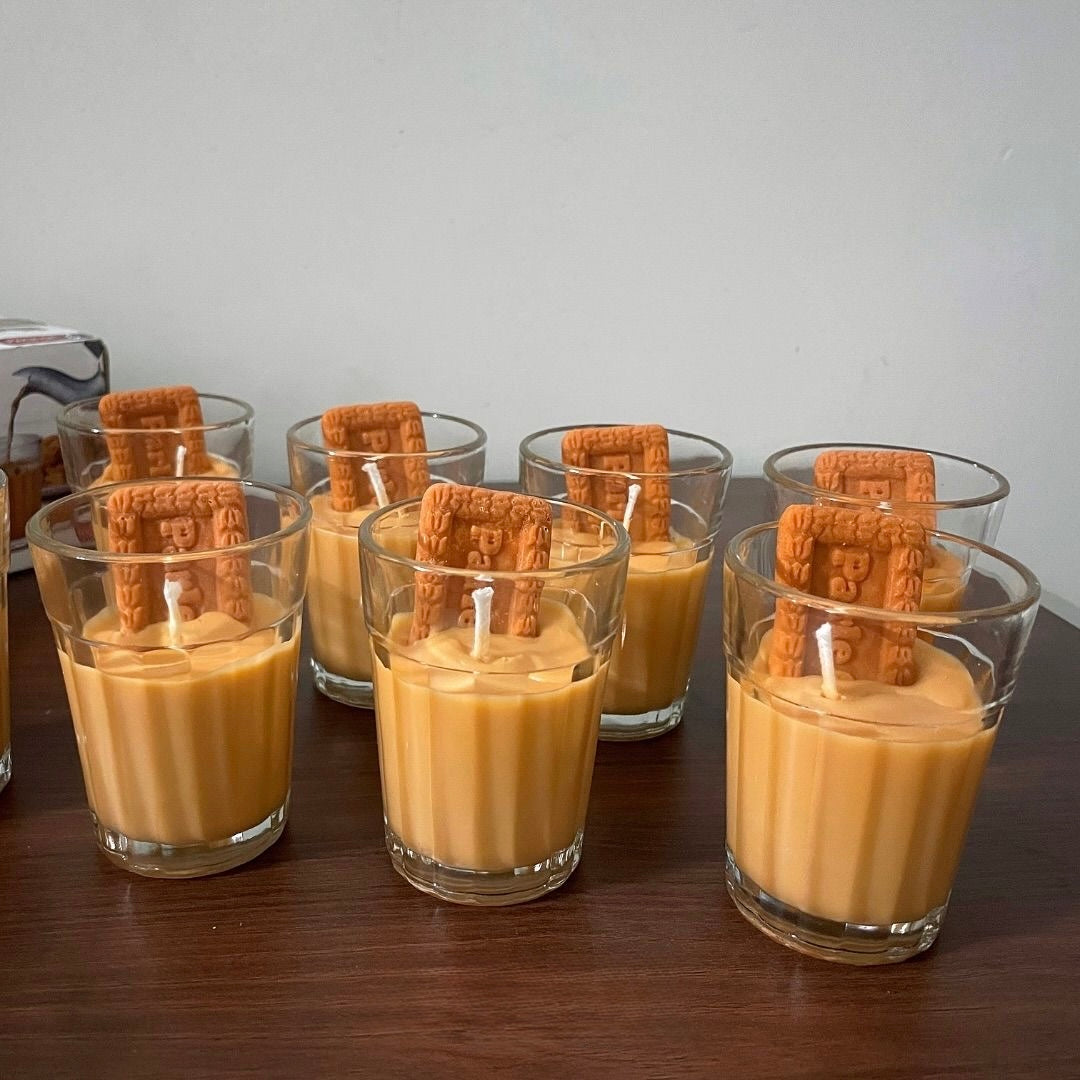 Chai & Biscuit Candle / Parle-G Biscuit Candles