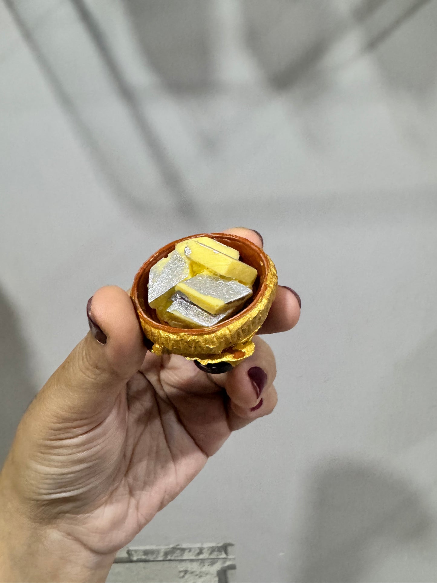 Kaju Katli Miniature Fridge Magnet