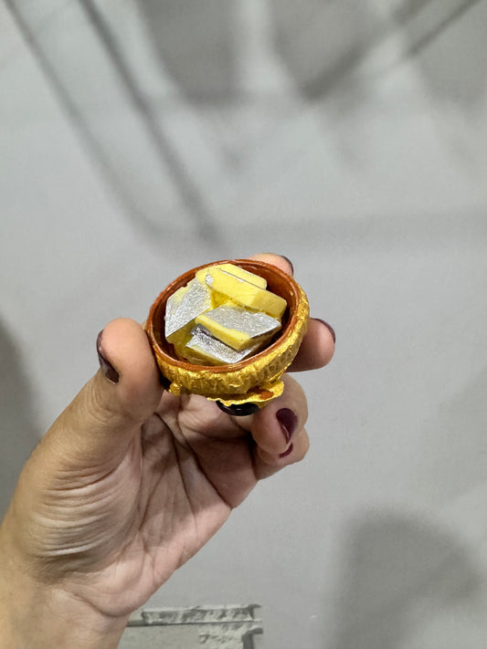 Kaju Katli Miniature Fridge Magnet