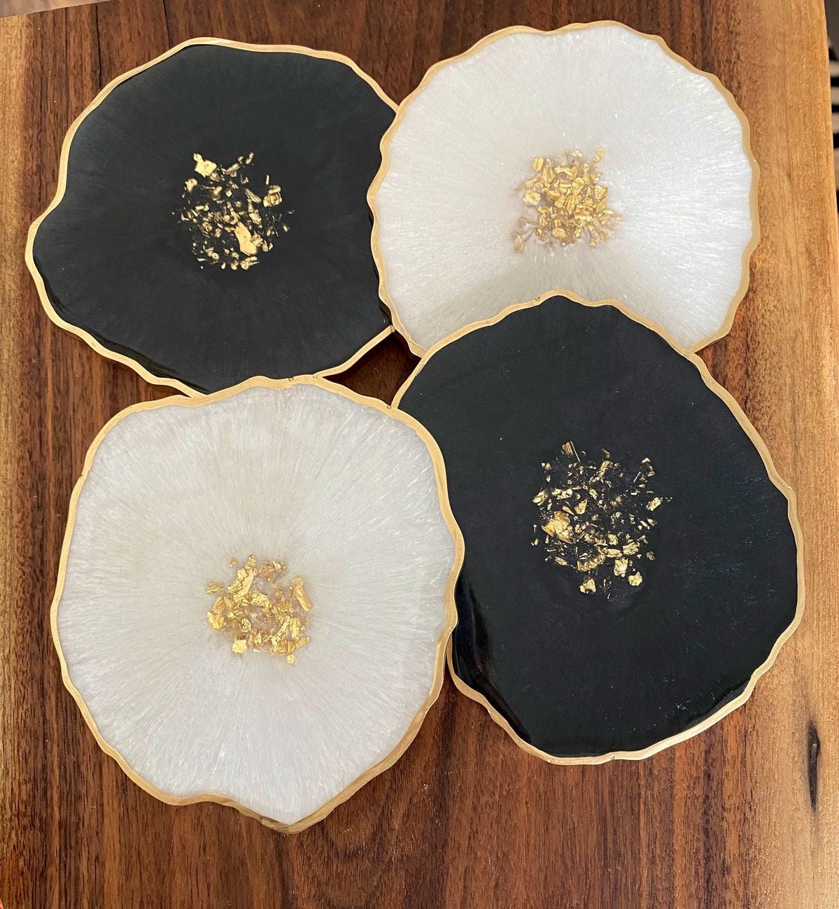 Black & White Coasters Set