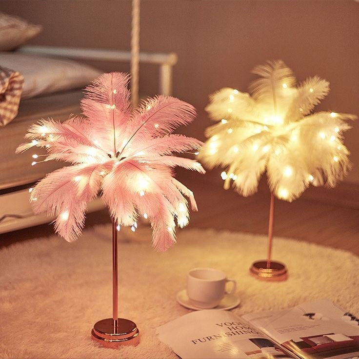 Decorative Feather Table Lamps