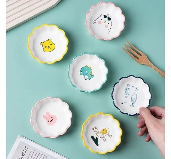 Cute Cartoon Ceramic Snack Bowls