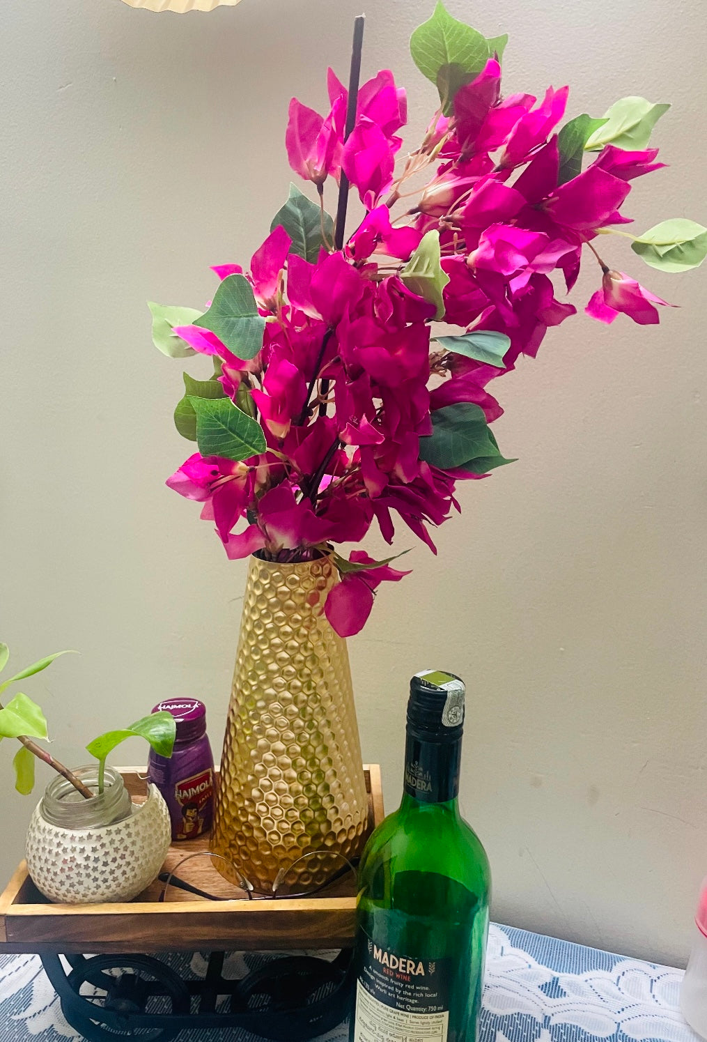 Artificial Pink Bougainvillea Flower Sticks