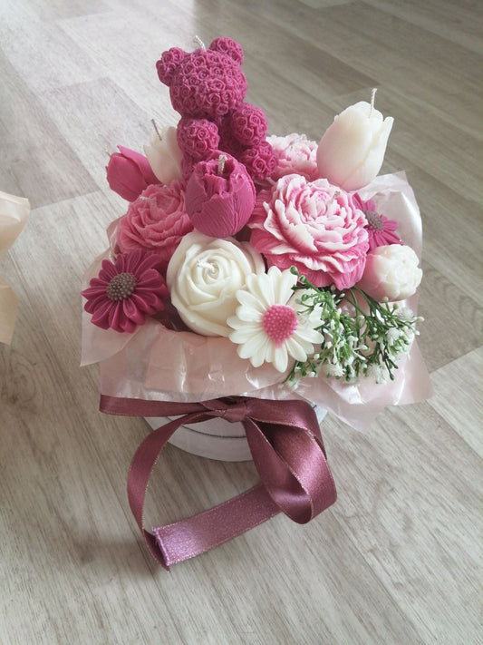Luxe Assorted Candles Bouquet Gift Box