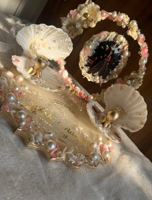 Customised Hanging Engagement Ring Tray/Platter with Photo