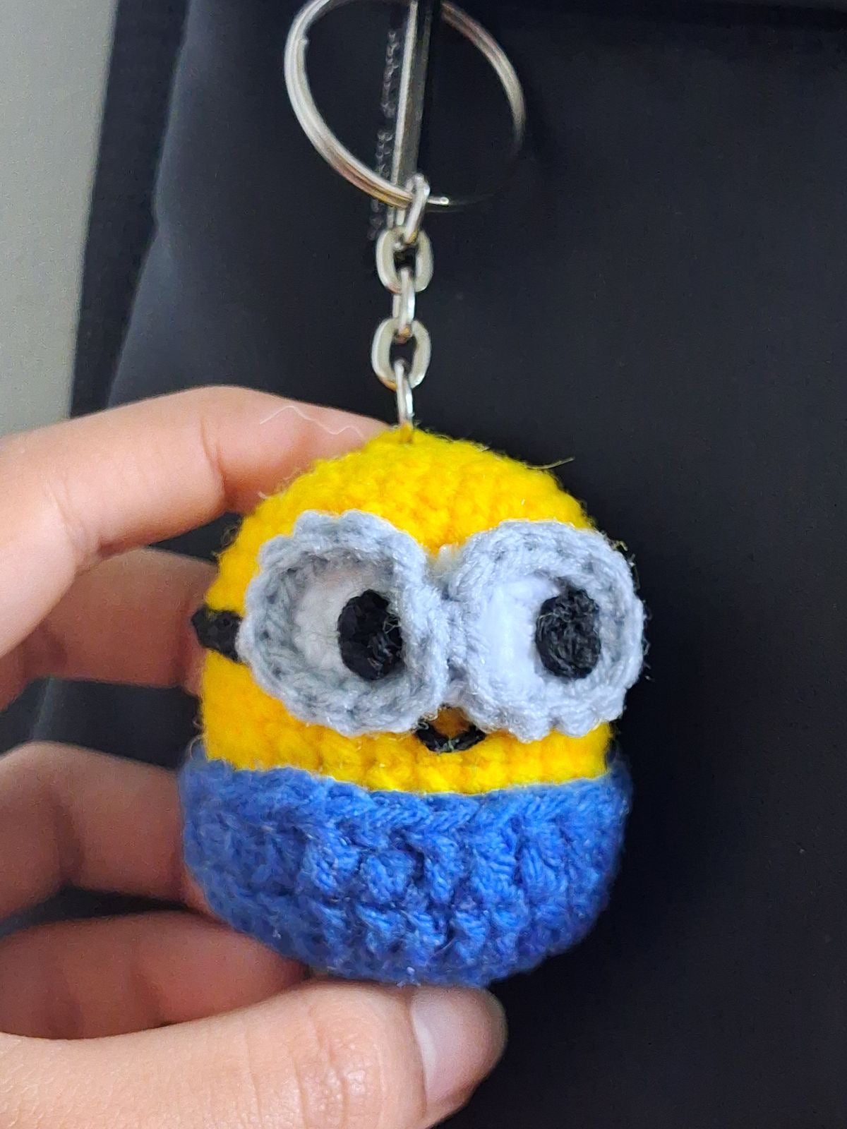 Adorable Minion Crochet Keychain