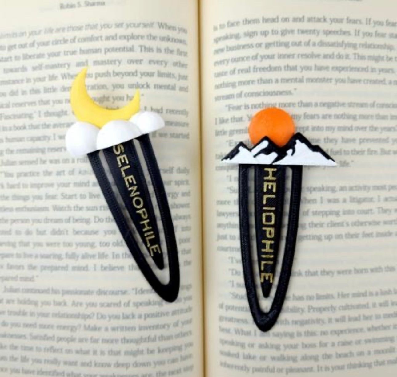 Sun & Moon Unique Bookmarks - Set of 2