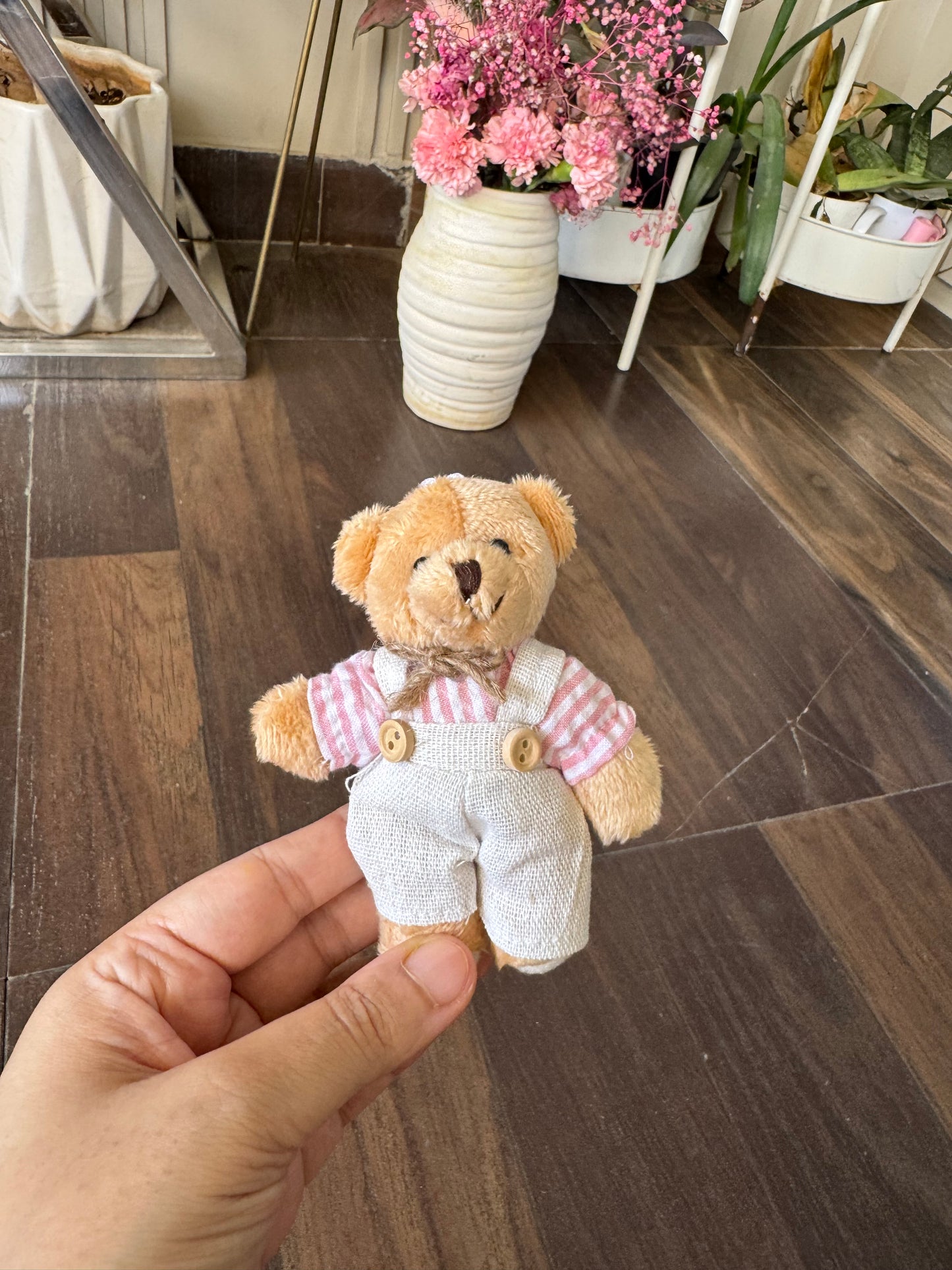 Exclusive Teddy Keychains with Cute Pink Outfit (Boy/Girl)
