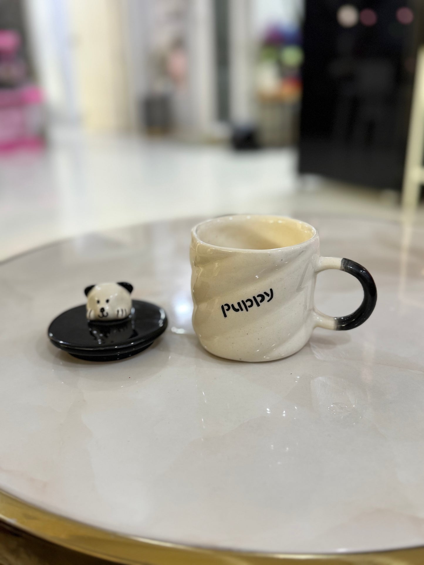 Cute Dog Mug with Lid