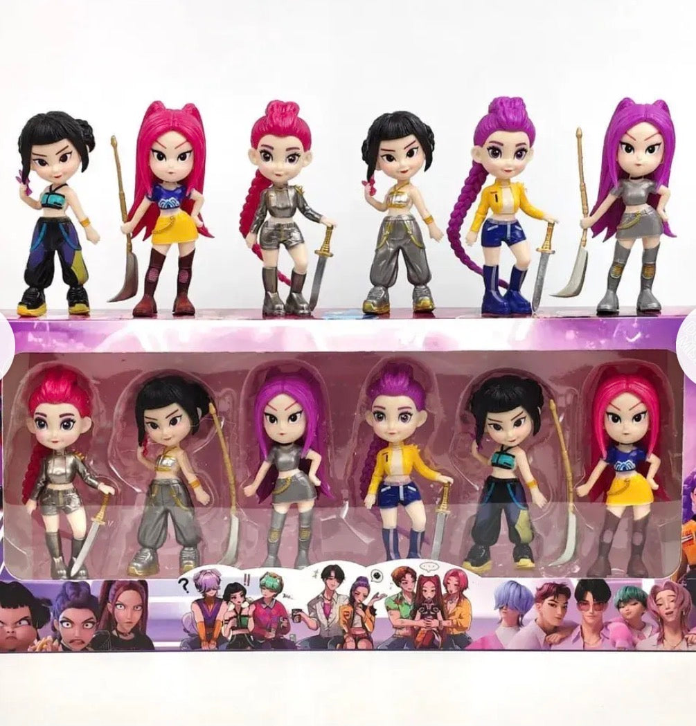 K-Pop Demon Hunters Mini Doll Figurines (Set of 6) | Limited Edition Collectibles