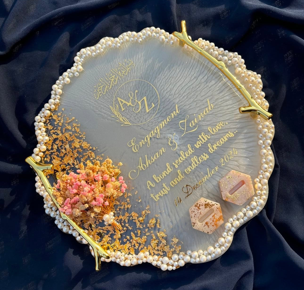 Customised Engagement Rings Platter/Tray