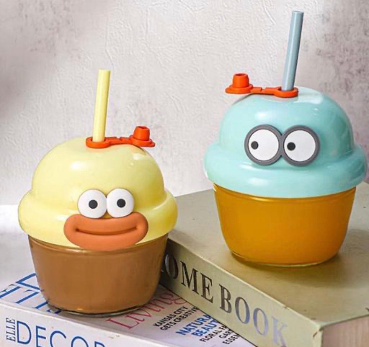Cute Mini Cartoon Glass Sipper (200 ml)