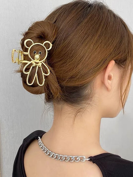 Cute Teddy Metal Hairclip / Clutcher / Claw