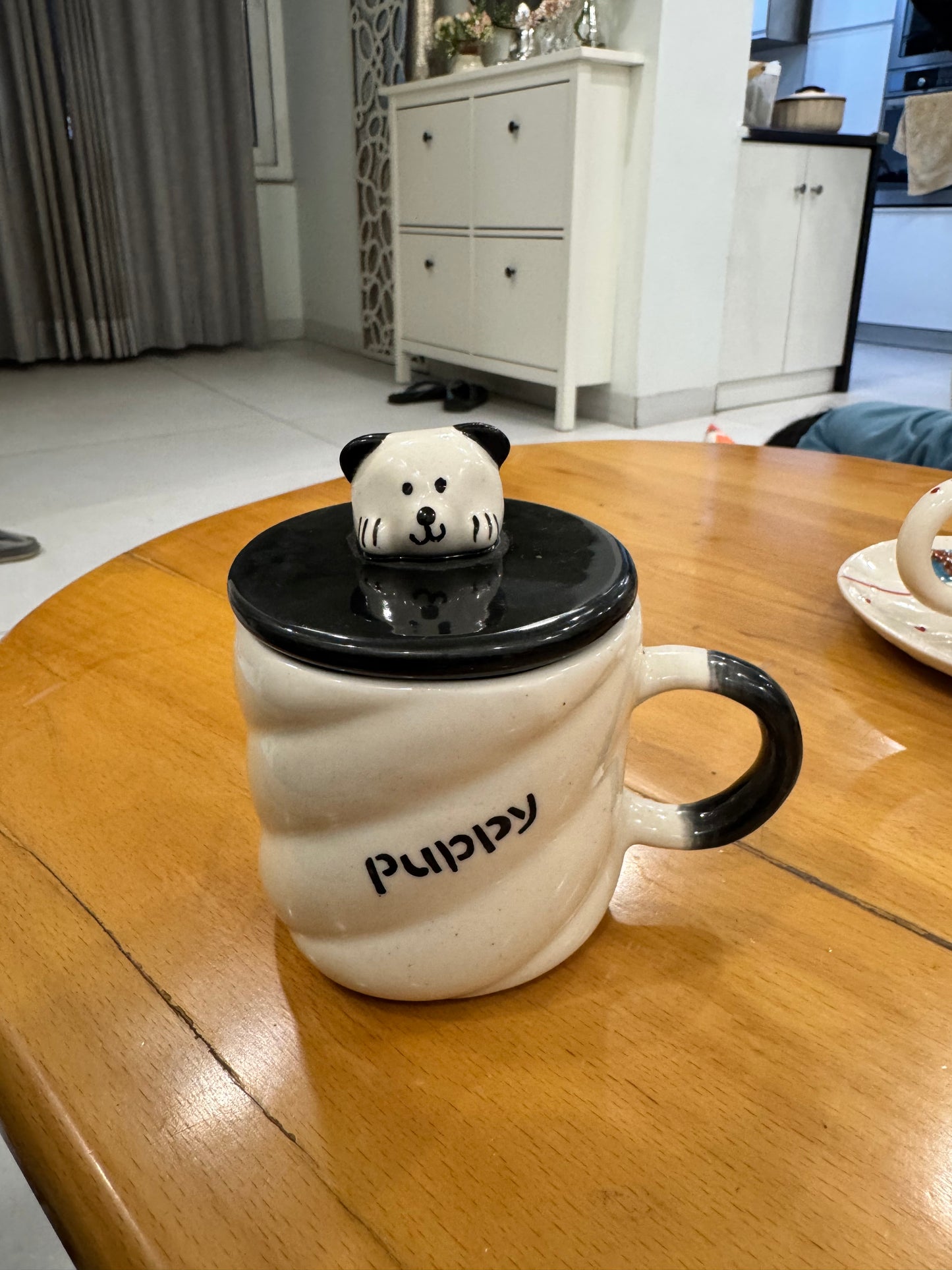 Cute Dog Mug with Lid