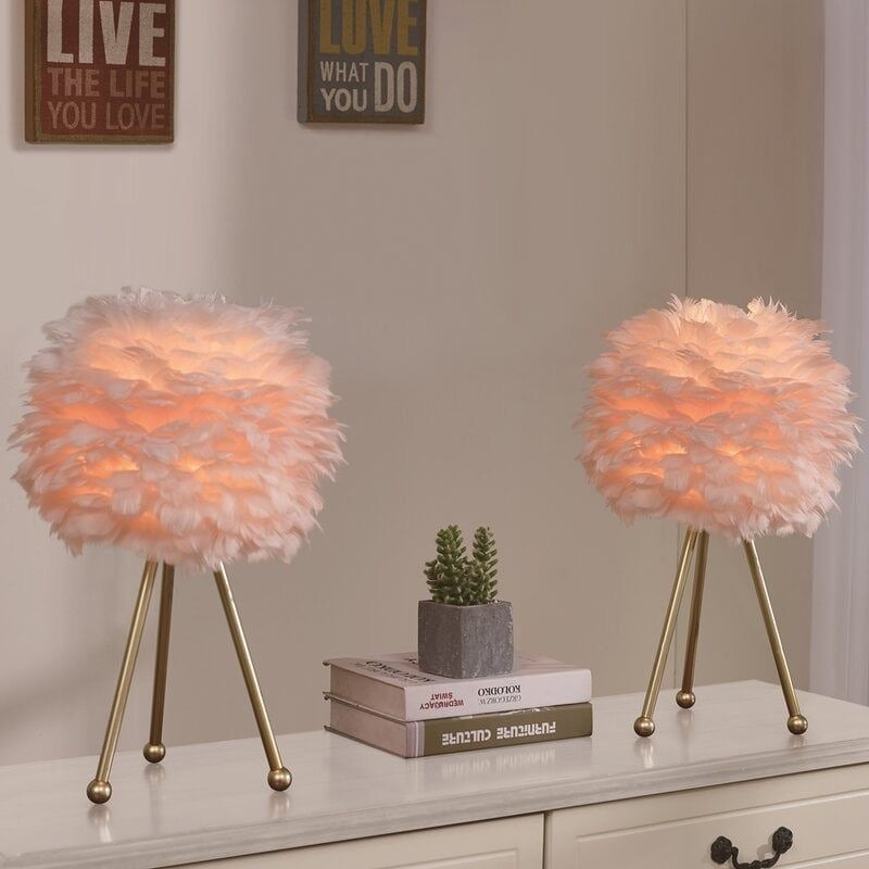 Faux Fur Table Lamp