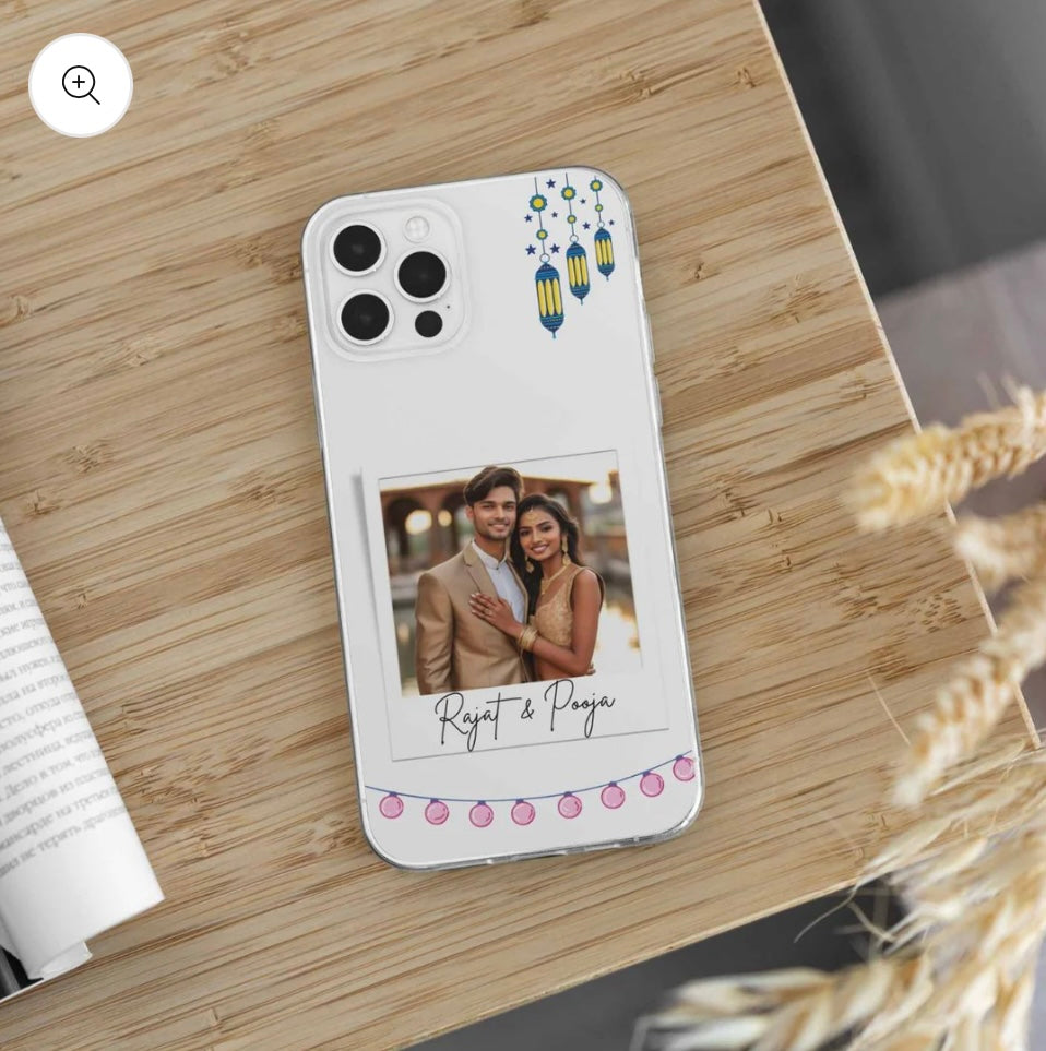 Customised Photo Mobile Cover - Clear