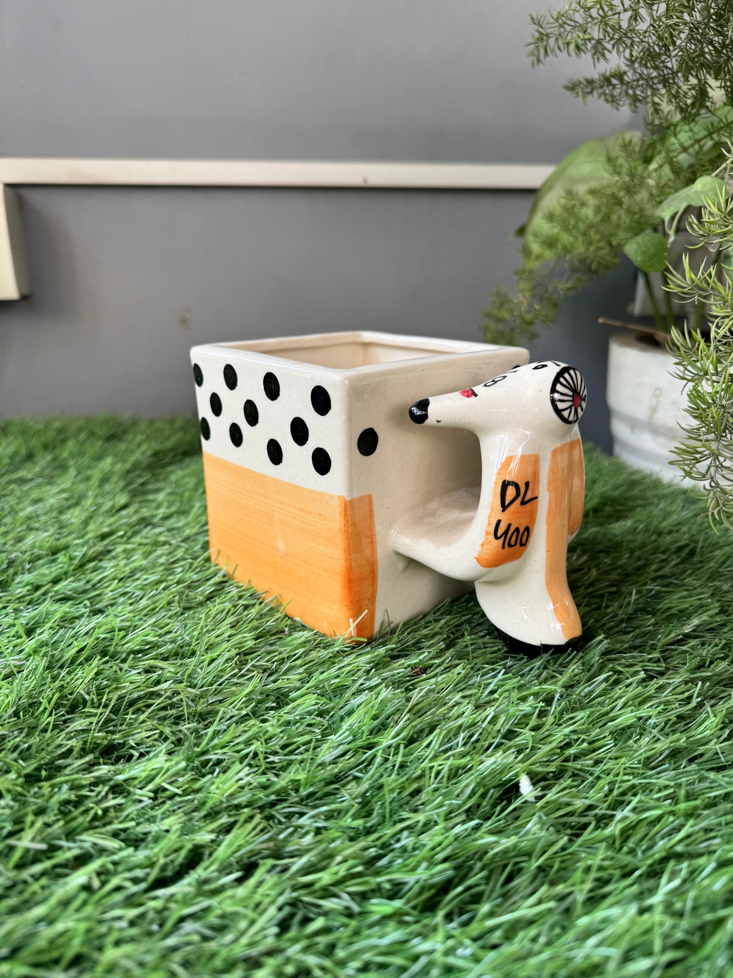 Decorative Scooter Shape Quirky Planter