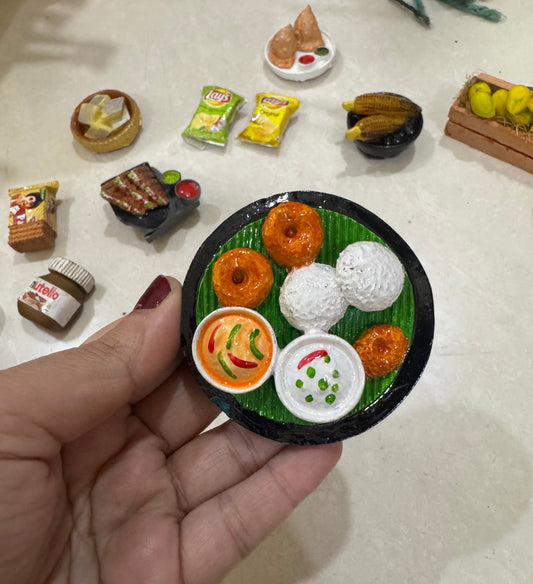 South Indian Thali Miniature Fridge Magnet