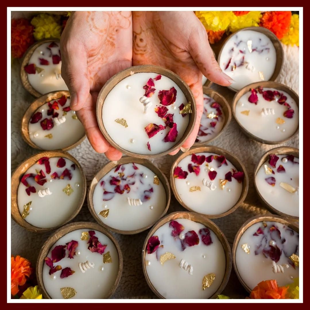 Premium Vintage Coconut Shell Candles
