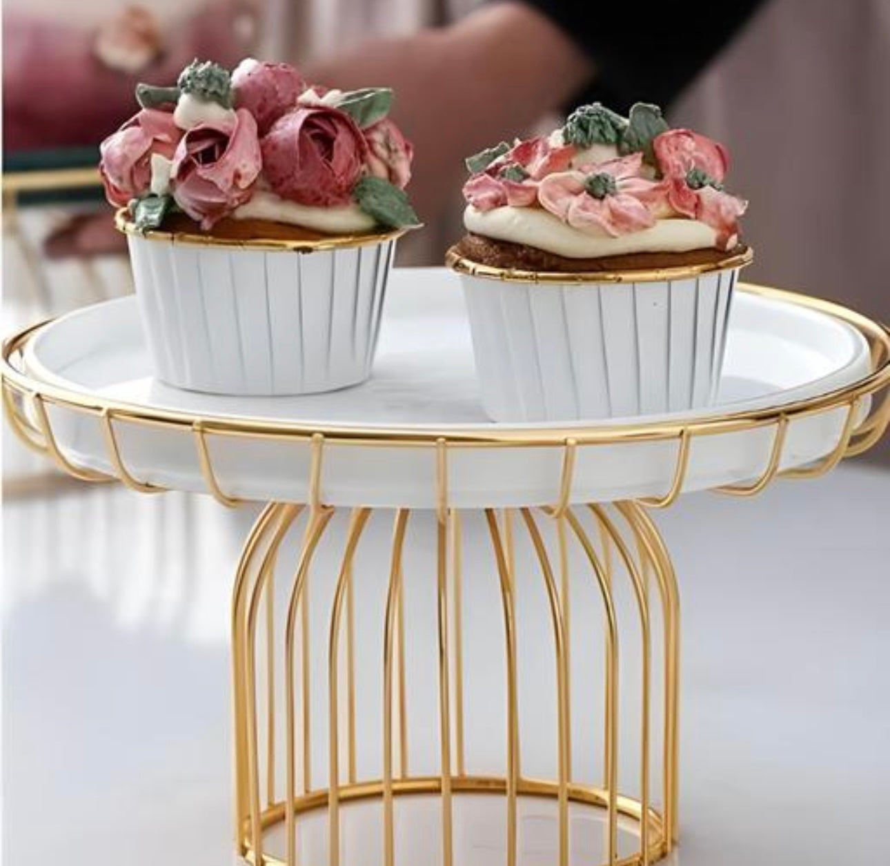 1-Tier Ceramic Plate Dessert / Cake Stand