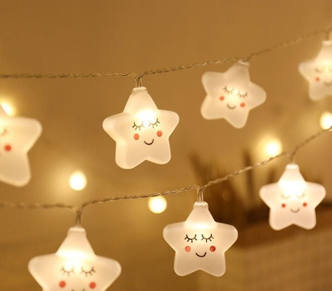 Cute Smiling Stars String Light