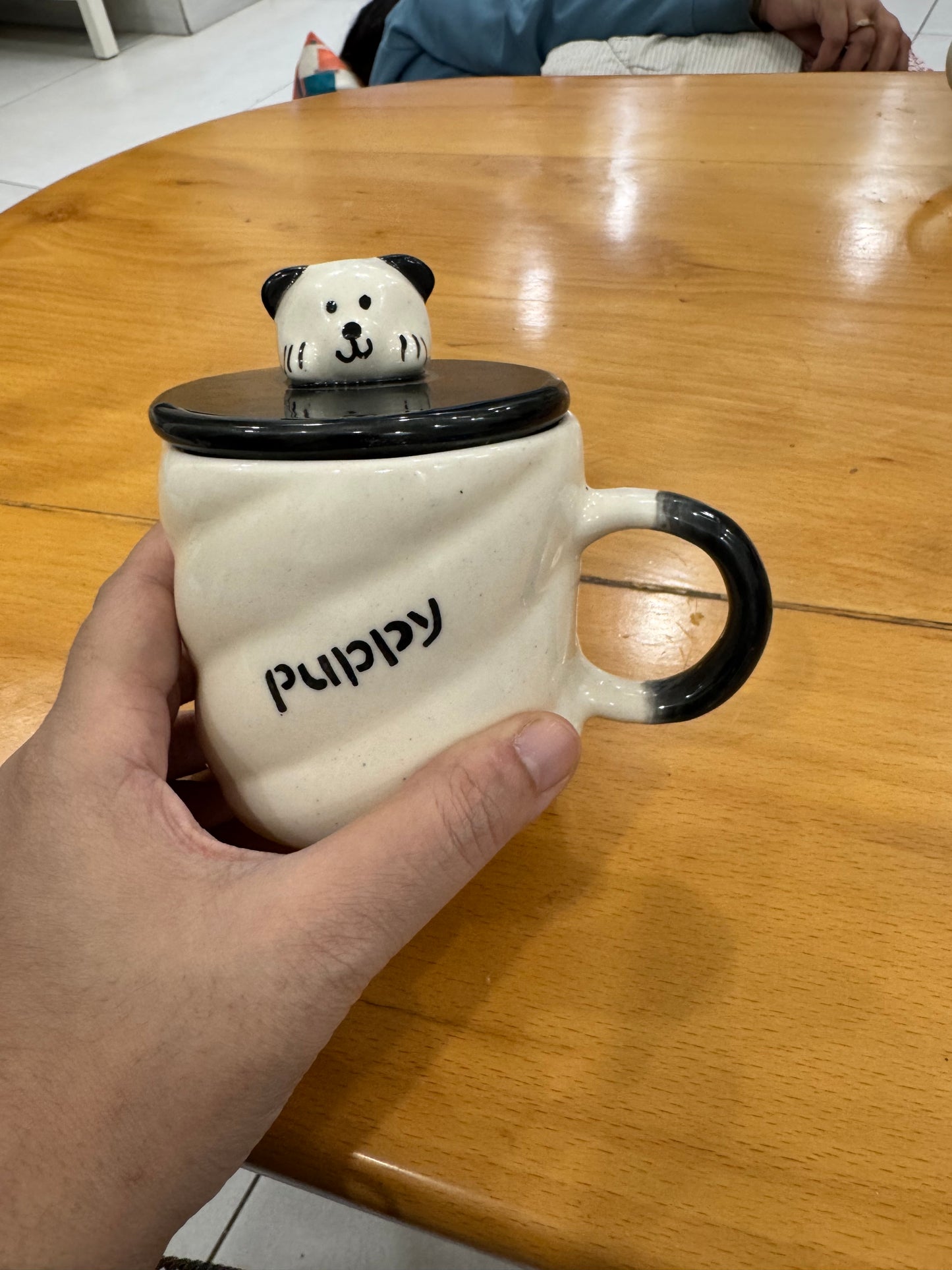 Cute Dog Mug with Lid