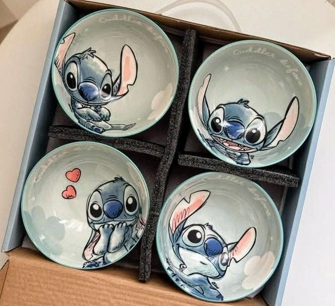 Exclusive Ceramic Stitch Bowl Set of 4 | Bowl Gift Set