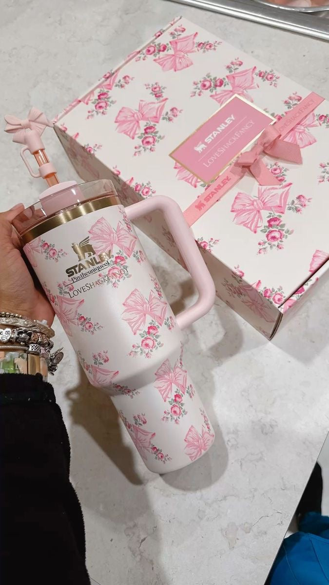Stainless Steel Floral Tumbler Quencher Gift Box Dainty Little Shop Stainless Steel Floral Tumbler Quencher Gift Box Dainty Little Shop