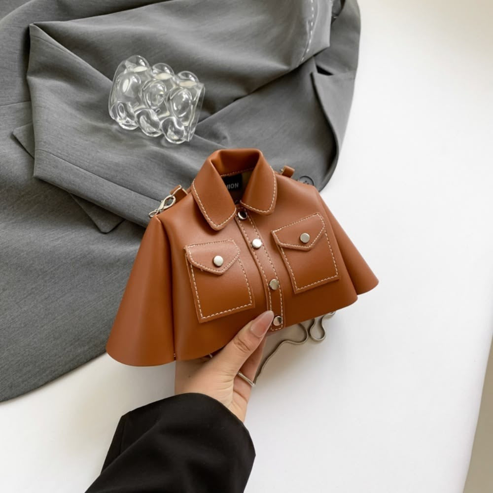 Exclusive Mini Shirt Shape Sling Bag | Jacket Shape Statement Bag